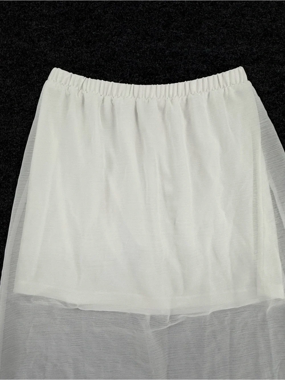 Candie's White Lined Maxi Slip - Picture 4 of 5